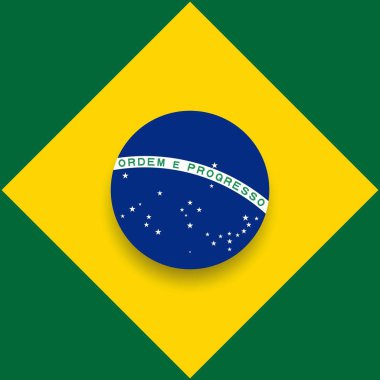 Mutlu Brezilya Bağımsızlık Günü Vektör Şablontasarım İllüstrasyon