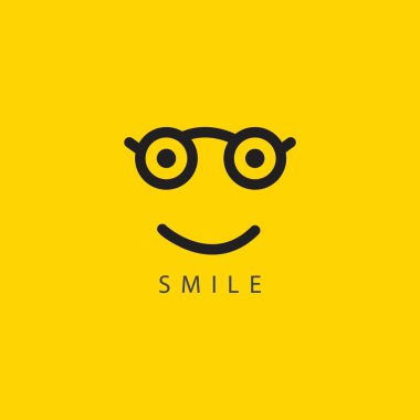 Smile vektör şablon tasarım Illustration