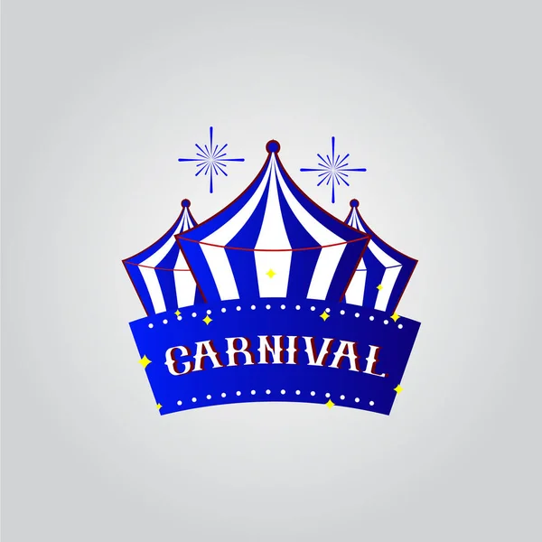 Carnival Vector Template Design Illustration — Stock Vector