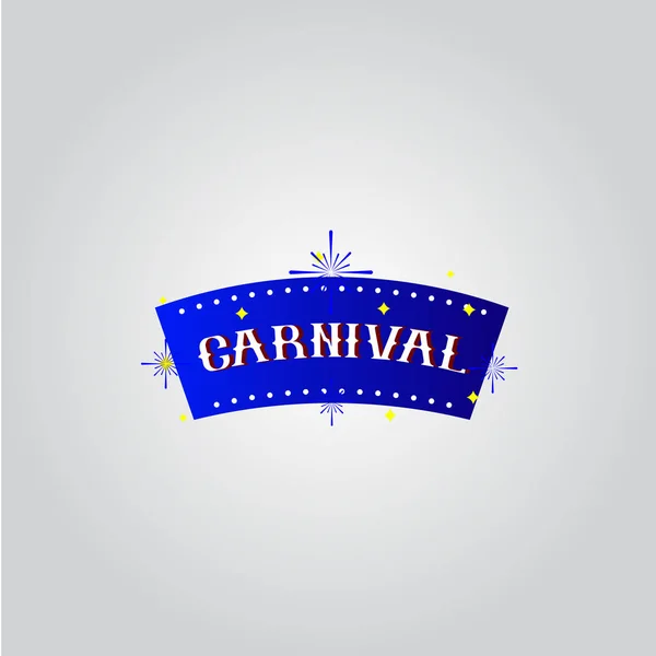 Carnaval Vector Template Design Ilustração —  Vetores de Stock