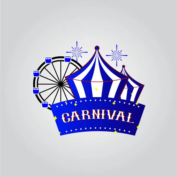 Carnaval Vector Template Design Ilustração — Vetor de Stock