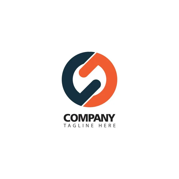 Logo de la empresa Vector Template Design Illustration — Archivo Imágenes Vectoriales