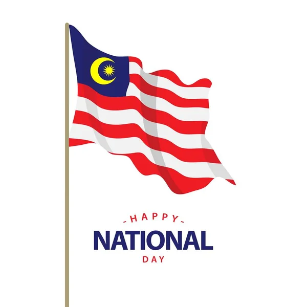 С Национальным днем Малайзии! — стоковый вектор
