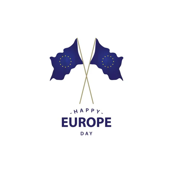 Ευχάριστη απεικόνιση σχεδιασμού προτύπων για τη μέρα της Ευρώπης — Διανυσματικό Αρχείο
