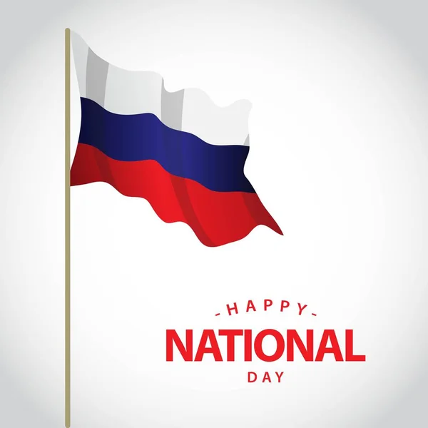 Feliz Día Nacional de Holanda Vector Template Design Illustration — Vector de stock