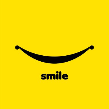 Smile vektör şablon tasarım Illustration