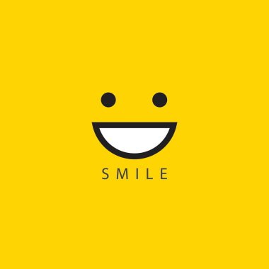 Smile vektör şablon tasarım Illustration