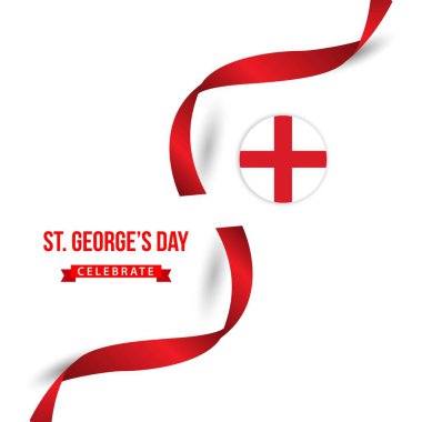 St George's Day Kutlamak Vektör Şablontasarım İllüstrasyon