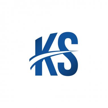 Ks Logo Vektör Şablonu Tasarım İllüstrasyon