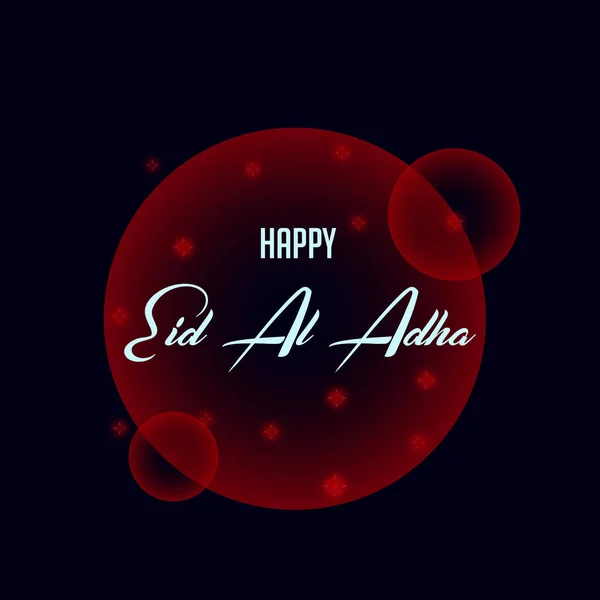 Happy Eid Al Adha Vector Template Design Ilustração — Vetor de Stock