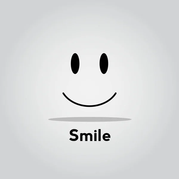 Smile Vector Template Design Illustration — Stock Vector