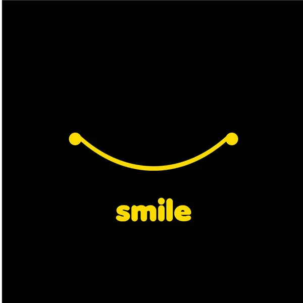 Illustration de conception de modèle vectoriel de sourire — Image vectorielle