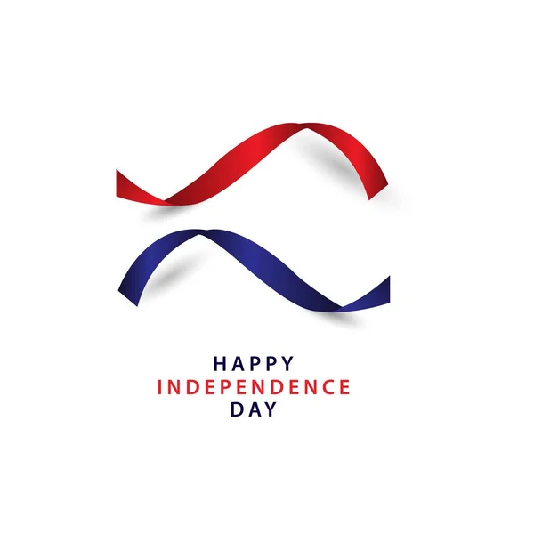 Happy Independence Day Vector Template Design Illustration — Stock Vector