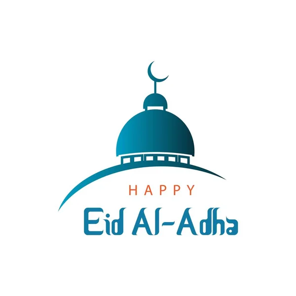 Happy Eid Al Adha Vector Template Design Ilustração —  Vetores de Stock