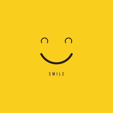 Smile vektör şablon tasarım Illustration
