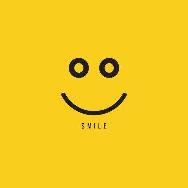 Smile vektör şablon tasarım Illustration