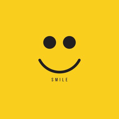 Smile vektör şablon tasarım Illustration
