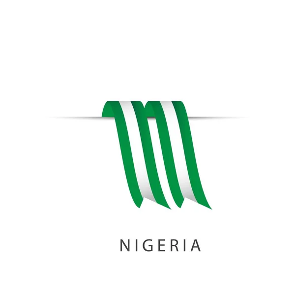 Ilustración de diseño de plantilla vectorial de marca de cinta de Nigeria — Vector de stock