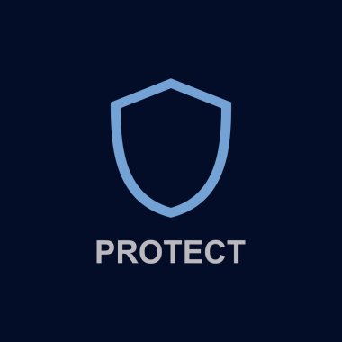 Logo Vektör Şablonu Tasarım Çizimi Koruyun