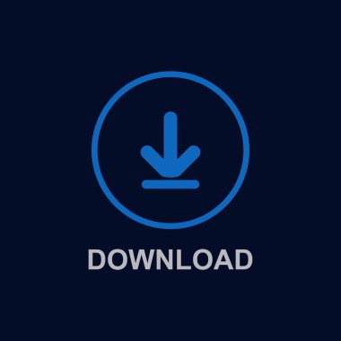 Düğme İndir Vektör Şablonu Tasarım İllüstrasyon