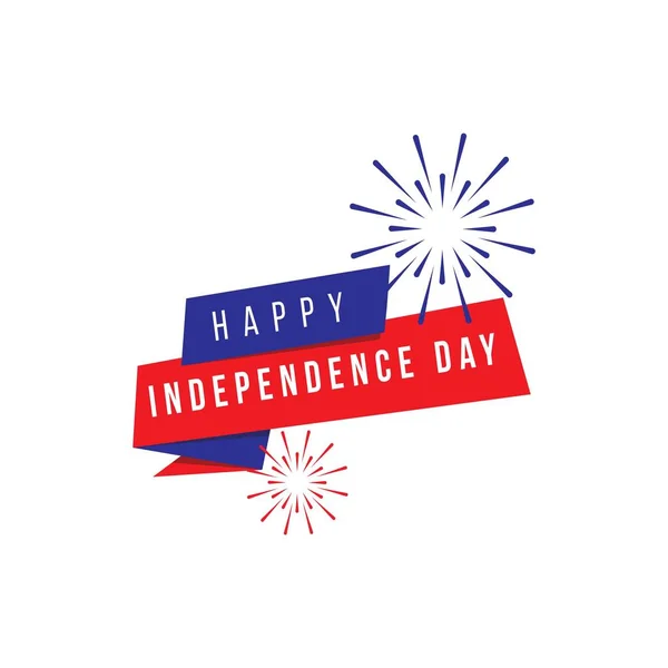 Happy Independence Day Vector Template Design Illustration — Stock Vector