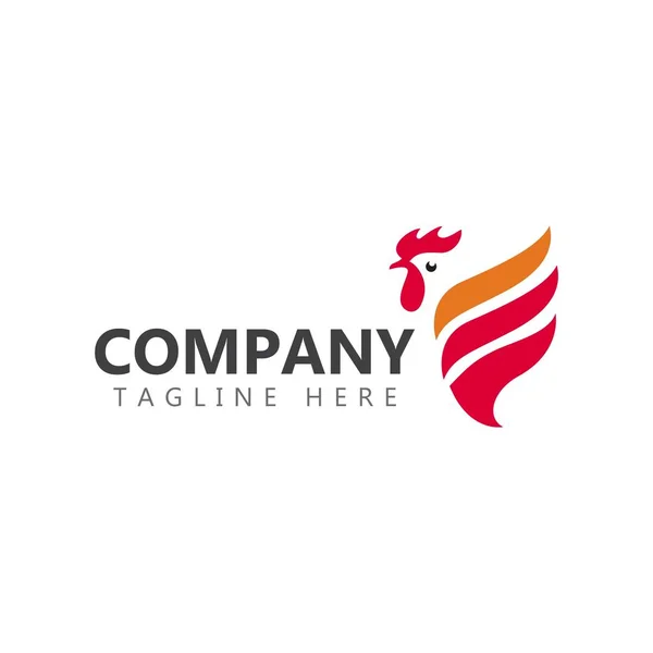 Chicken Company Logo Vector Template Design Illustration — Stock Vector