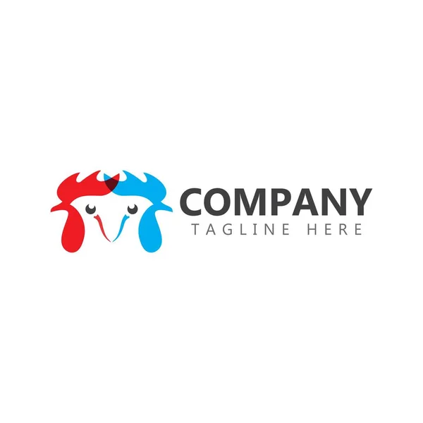 Chicken Company logo wektor szablon projekt ilustracja — Wektor stockowy