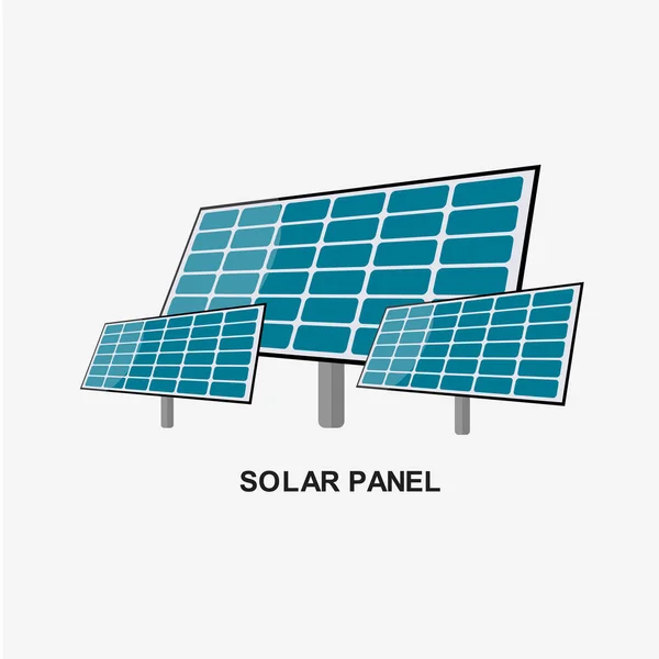 Solar Panel Energy Vector Template Design Illusztráció — Stock Vector