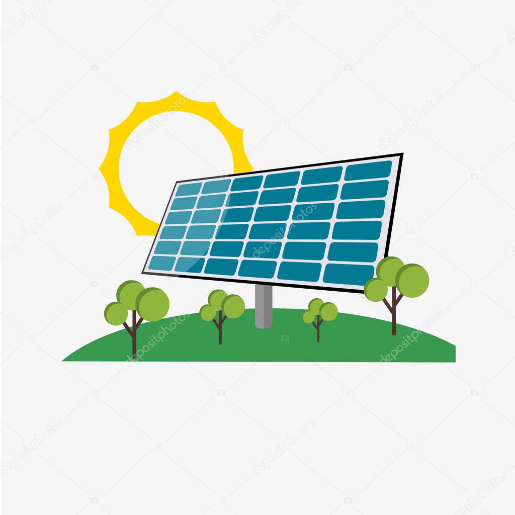Modern filled vector illustration