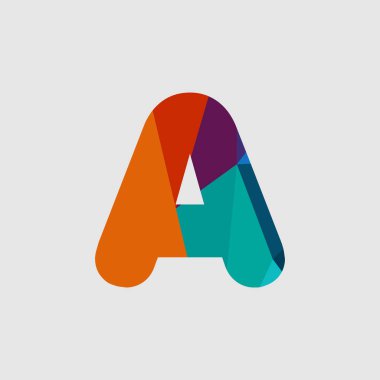 Elmas Yazı Tipi Vektör Şablonu Tasarımı Çizimi