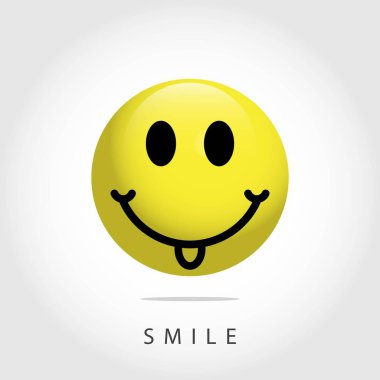 Smile İfade Vektör Şablonu Tasarım İllüstrasyon