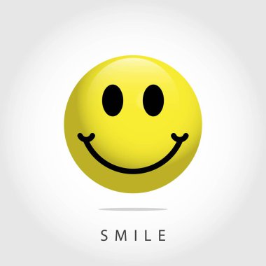 Smile İfade Vektör Şablonu Tasarım İllüstrasyon