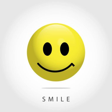 Smile İfade Vektör Şablonu Tasarım İllüstrasyon