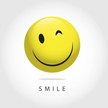 Smile İfade Vektör Şablonu Tasarım İllüstrasyon