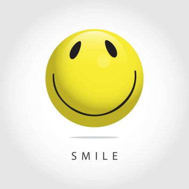 Smile İfade Vektör Şablonu Tasarım İllüstrasyon