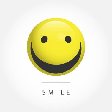 Smile İfade Vektör Şablonu Tasarım İllüstrasyon
