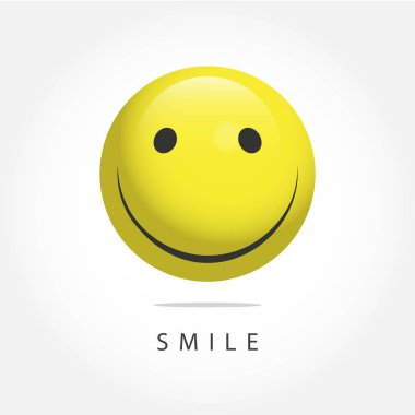 Smile İfade Vektör Şablonu Tasarım İllüstrasyon