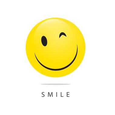 Smile İfade Vektör Şablonu Tasarım İllüstrasyon