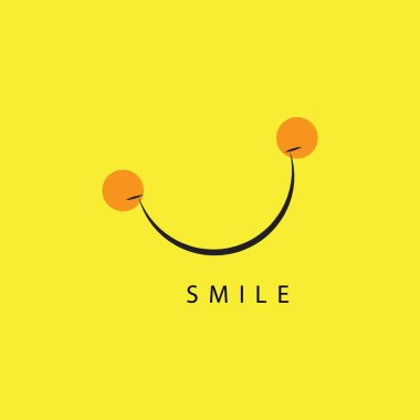 Smile vektör şablon tasarım Illustration