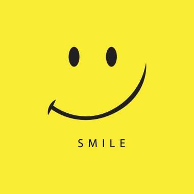 Smile vektör şablon tasarım Illustration