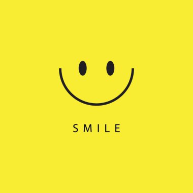 Smile vektör şablon tasarım Illustration