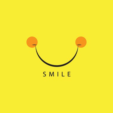 Smile vektör şablon tasarım Illustration