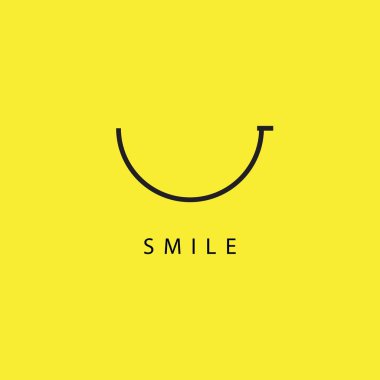 Smile vektör şablon tasarım Illustration