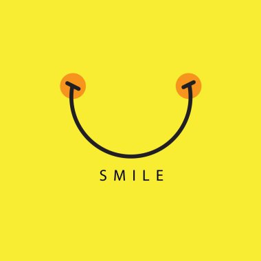 Smile vektör şablon tasarım Illustration