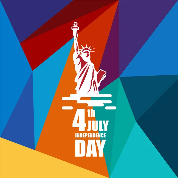 Ημέρα ανεξαρτησίας 4ο Ιουλίου διανυσματική απεικόνιση Design πρότυπο — Διανυσματικό Αρχείο