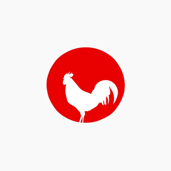 Horoz Logo Vektör Şablon tasarım İllüstrasyon — Stok Vektör