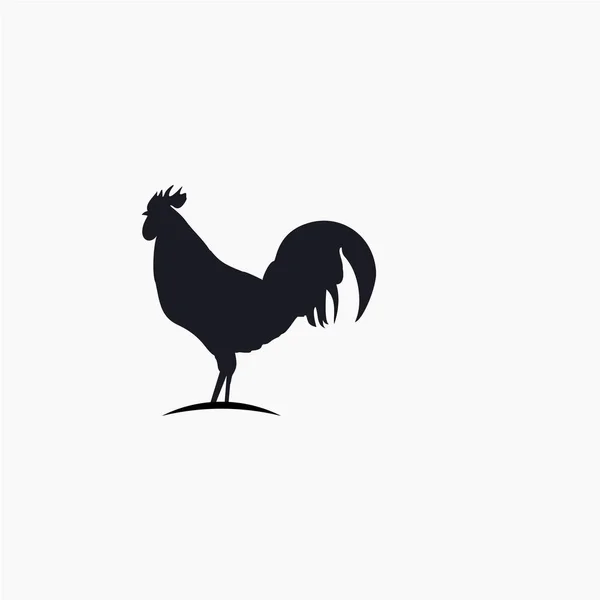 Logo del gallo Vector Plantilla Diseño Ilustración — Vector de stock