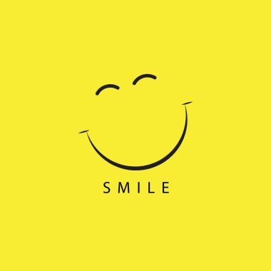 Smile vektör şablon tasarım Illustration