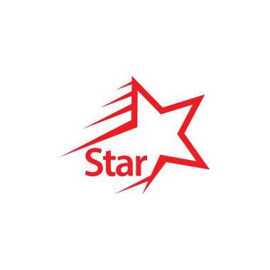 Star Vektör Şablonu Tasarım İllüstrasyon