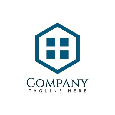 Şirket Logosu Vektör Şablontasarım İllüstrasyon